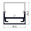 Aluminium Channel LP04 Surface Mounting Extrusion - Image 2