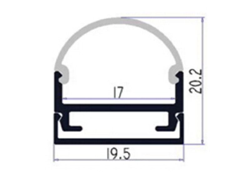 Aluminium Channel LP04-C Surface Mounting Extrusion - Image 2