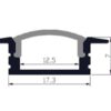 Aluminium Channel LP05 Recessed Extrusion - Image 2