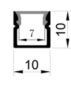 AL LP1010 Surface Mounting Extrusion