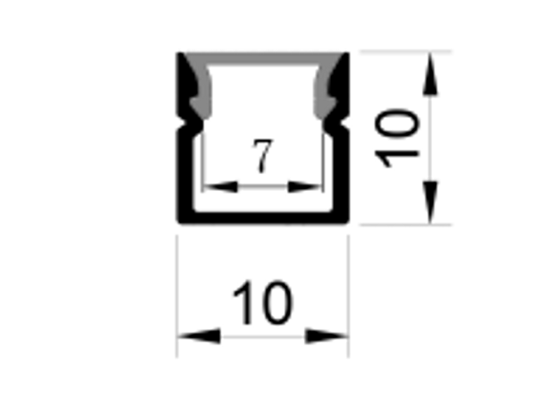 AL LP1010 Surface Mounting Extrusion