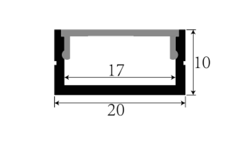 AL LP2010 Surface Mounting Extrusion - Image 2